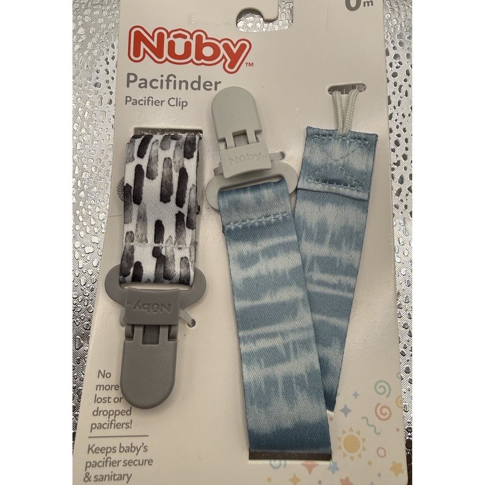 Nuby Pacifier Clip- Paci Finder, Age 0+m- Keep Baby's Pacifiers Sanitary
